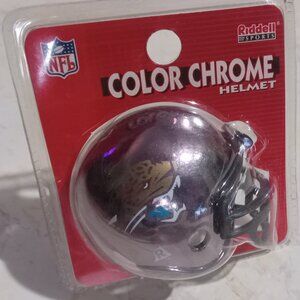 Jacksonville Jaguars NFL Color Chrome Helmet Riddell Mini Helmet